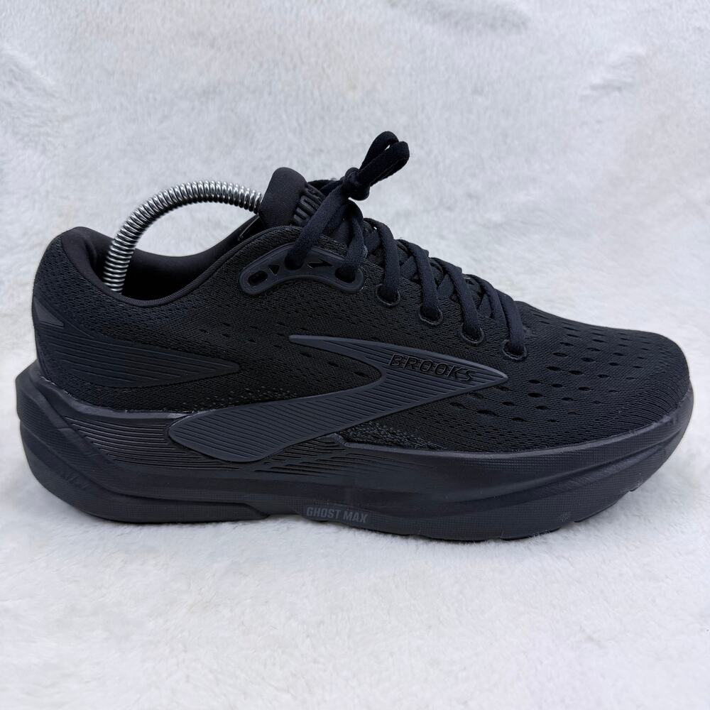 Brooks Ghost Max 3 Womens Running Shoes Black Size 10 Cushioned Athletic Shoes